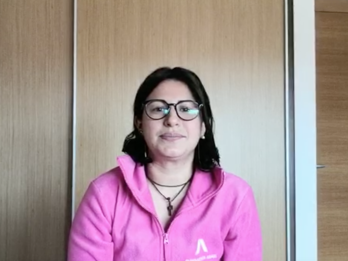 Marcia García, auxiliar de enfermería
