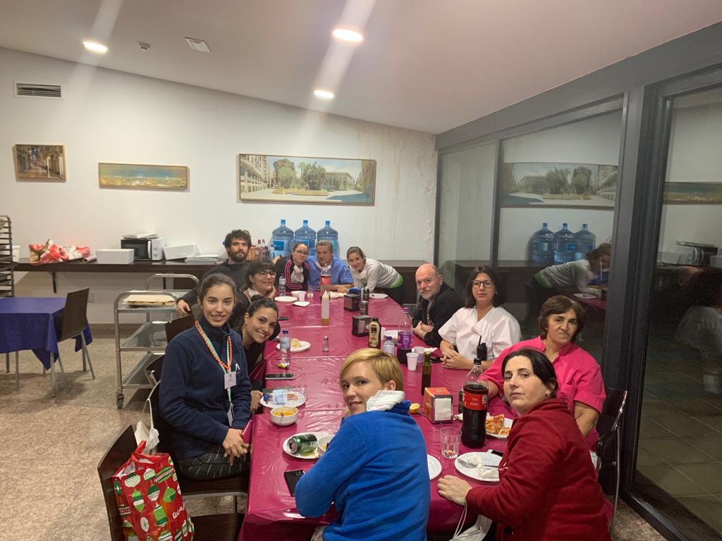 Comida entre compeñeros
